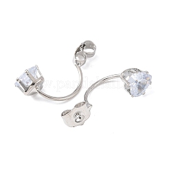 Гайки для сережек из прозрачного кубического циркония FIND-C082-01D-P