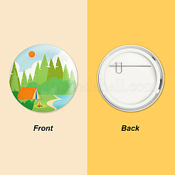 Брошь из белой жести&nbsp;JEWB-WH0012-020