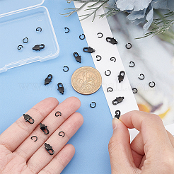 12 шт. ионное покрытие (IP) застежки-лобстеры из нержавеющей стали 304 STAS-UN0040-75