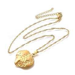 Летние пляжные ожерелья из нержавеющей стали 304 с подвеской в виде веревки и цепи для женщин&nbsp;STAS-Z108-01G-03