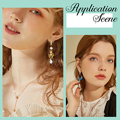 20 paire de boucles d'oreilles créoles en laiton pour femmes&nbsp;EJEW-SC0001-62B