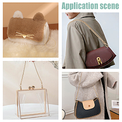 4 шт. алюминиевые ручки для сумок с цепочкой&nbsp;AJEW-PH0004-06