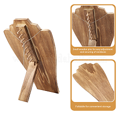 Présentoirs en bois en forme de buste pour colliers&nbsp;ODIS-WH0331-54