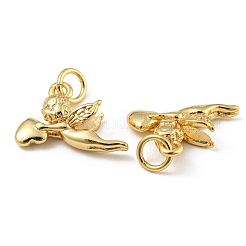 Стойки обшивки латунь микро проложить кубическую прелесть диоксида циркония&nbsp;KK-E093-02G