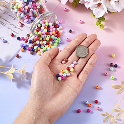 15 цвет непрозрачных акриловых бусин&nbsp;MACR-TA0001-69