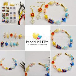 Бусины ручной работы тысячецветник бисера&nbsp;LAMP-PH0002-10