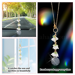 Украшение подвески из акрила и стекла&nbsp;HJEW-DR00059