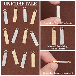 12 шт. подвески из нержавеющей стали 304 двух цветов&nbsp;FIND-UN0003-79