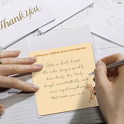 Деревянные памятные открытки WOOD-WH0040-009