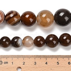 Нити из натуральных полосчатых бусин агата G-P589-A01-01G