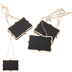 Mini panneaux ardoise avec ficelle de suspension&nbsp;WOCR-CP0001-03