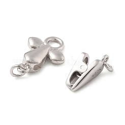 925 стерлинговый серебристый сгиб на застежках&nbsp;STER-S013-05P