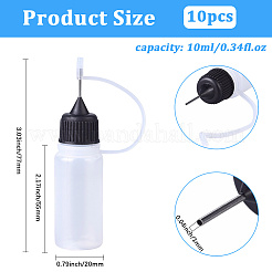 10 шт. полиэтиленовые (ПЭ) флаконы с наконечником для иглы TOOL-GF0003-52B