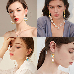 Наборы для самостоятельного изготовления сережек в пляжной тематике&nbsp;DIY-SC0013-78G