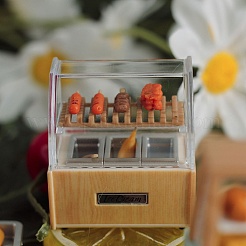 樹脂製食品遊びシーン  ミニチュア装飾品  ガーデンドールハウスアクセサリー  淡い茶色  49x45mm&nbsp;PW-WG811E9-01