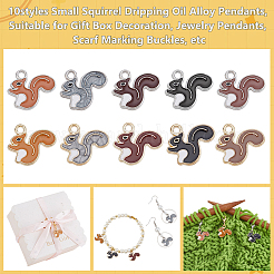 80шт 10 стиля подвески из сплава с эмалью&nbsp;ENAM-PH0002-91