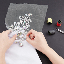 Аппликации из страз и пластиковых бусин&nbsp;DIY-WH0325-41