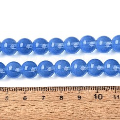 Stränge aus transparenten Glasimitat-Katzenaugenperlen&nbsp;GLAA-Q110-01C-04