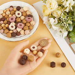 100 шт. 14 стиля ромашки пищевые экологически чистые силиконовые бусины фокусировки SIL-SC0002-16