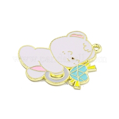 Подвески из сплава с эмалью ко дню святого валентина&nbsp;ENAM-Z015-03G-07