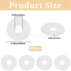 100 шт. ПВХ прокладка для глаз куклы&nbsp;DIY-CP0013-13