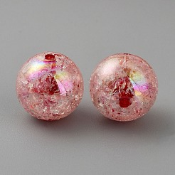 Perle acriliche trasparenti crackle&nbsp;CACR-CJC0001-01A