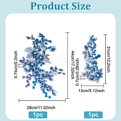 1 Set Polyester-Stickerei-Ornament-Zubehör&nbsp;PATC-BC0001-02C
