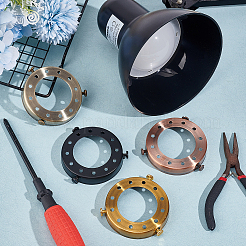 4шт 4 цвета железный абажур стопорное кольцо FIND-FG0002-64