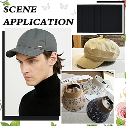 Forro de plástico para el ala del sombrero&nbsp;DIY-WH0048-16B
