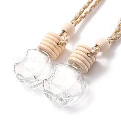 Подвески из пустого стеклянного флакона духов&nbsp;LS-HJEW-C009-02