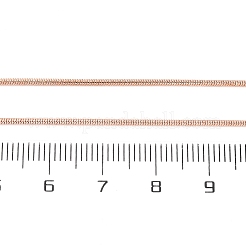 Ожерелья из круглой змеиной цепи из латуни для женщин&nbsp;NJEW-D302-15RG