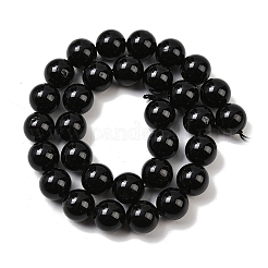 Натуральный черный турмалин бисер нитей G-E444-27-12mm