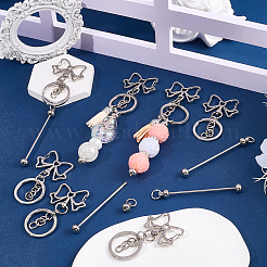 10 шт. застежки для брелка из сплава&nbsp;KEYC-SC0001-80B