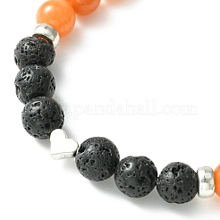 Эластичный браслет из смешанного камня BJEW-JB09633