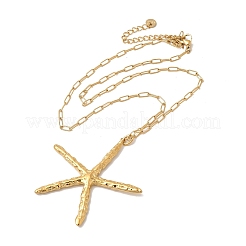 Подвеска в виде морской звезды из нержавеющей стали 304 для женщин&nbsp;NJEW-C107-01G