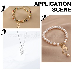 16 шт. 2 подвески из нержавеющей стали 201 и филигранные соединительные элементы&nbsp;STAS-DC0001-55