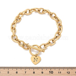 Браслеты с подвесками из нержавеющей стали 304 золотистого цвета&nbsp;NJEW-K284-01G-N