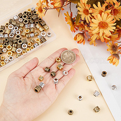 135 шт. 9 вида бусин в тибетском стиле в европейском стиле FIND-GO0001-26