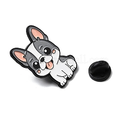 Эмалевые значки с изображением французского бульдога&nbsp;LS-JEWB-I055-04EB-11