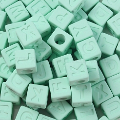 Прорезиненные прозрачные акриловые бусины&nbsp;OACR-K007-014B