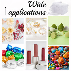 Подарочные пакеты из органзы 120шт с шнурком&nbsp;ABAG-UN0001-02B