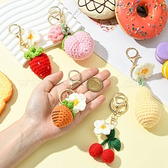 1 набор креативных брелоков-фруктов ручной работы 5 цветов&nbsp;ST-CJ0028-06