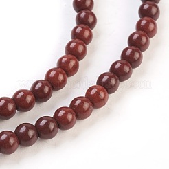 Синтетических нитей бирюзовые бусы&nbsp;TURQ-G106-8mm-02J