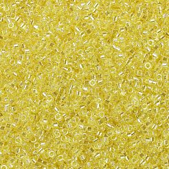 MIYUKIデリカビーズ  シリンダー  日本製シードビーズ  11/0  （db1886)透明な黄色の光沢  1.3x1.6mm  穴：0.8mm  約2000PCS /ボトル  10 G /ボトル&nbsp;SEED-JP0008-DB1886