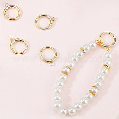 6 шт. латунные пружинные кольца-затворы KK-SC0006-40