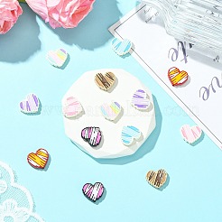 14шт 7 цвета сплава эмалевые бусины&nbsp;ENAM-CJ0007-15