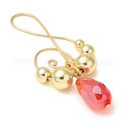 Большие подвески из гальванического синтетического немагнитного гематита и стекла в форме капли&nbsp;PALLOY-JF02961