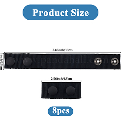 8 шт. тактических широких нейлоновых ремней-петлей&nbsp;DIY-CP0013-41