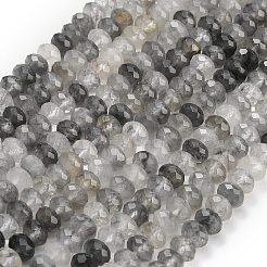 Естественный облачно кварц бисер пряди&nbsp;G-C280-A16-02