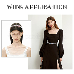 1 ярд (91.4 см) железные стеклянные стразы-цепочки&nbsp;FIND-GF0002-38A